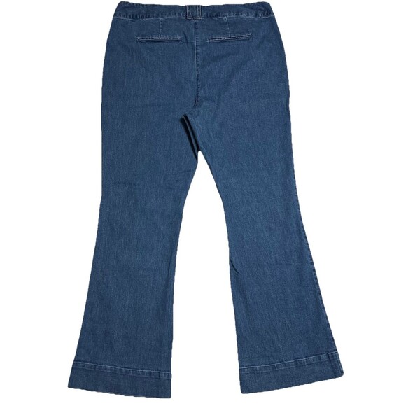 ELLOS Trouser Jeans Women's 18 Blue Light Wash Denim Patch Pockets NWT - Picture 3 of 15